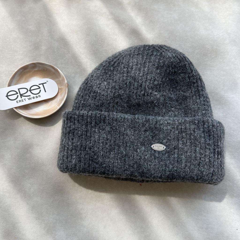 New Wool Solid Color Knitted Wool Hat Women's Autumn and Winter Thickened Warm Face Small Bag Head Cold Hat