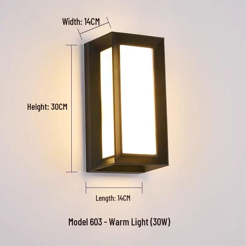 LED Waterproof Wall Light with Motion Sensor for Outdoor Garden or Balcony