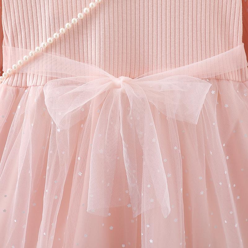 Elsa Princess Dress for Girls, New Long Sleeve Korean Style Dress, Autumn Children's Birthday Gown