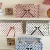 Large Storage Basket Heart Polka Dot Desktop Organizer Basket Storage Box  Sundries Organization
