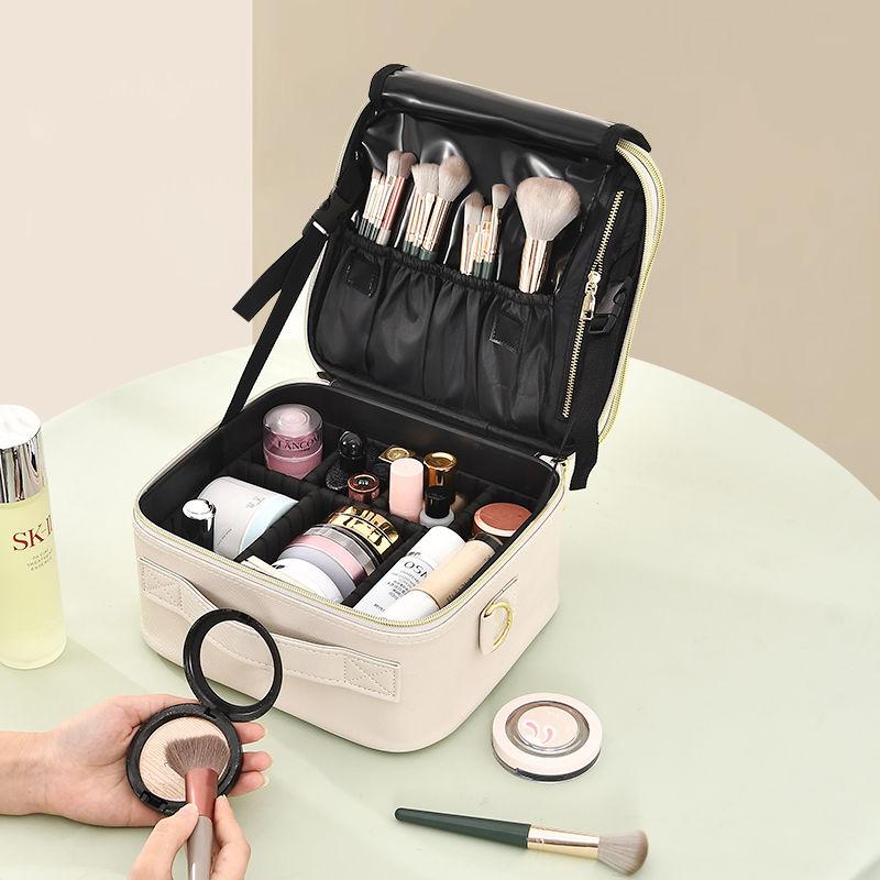 Damen Kosmetiktasche 2025 Neu Hochwertig Große Kapazität Tragbar Make-up Hautpflegeprodukte Aufbewahrung Kosmetiktasche