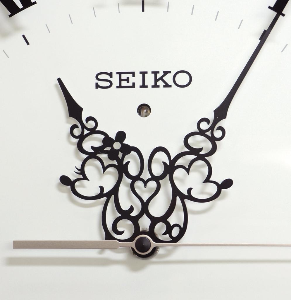 Seiko Uhr Wand Charakter Disney Mickey Maus Minnie Radio FS506W Uhr, Design, Erwachsener, & Maus, Gesteuert, Analog, Weiß,