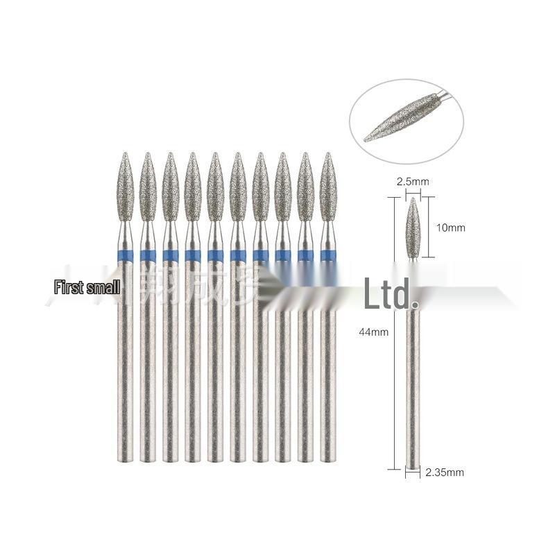 10-Piece Nail Art Diamond Drill Bits for Pre-Treatment and Grinding Dead Skin & Calluses