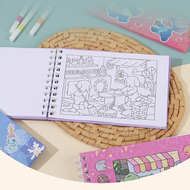 1 Stück Niedliche Kapibara Tierfiguren Malbücher Cartoon Kleiner Bär Malbuch Jugendliche Pädagogisches Kritzelbuch Geschenke