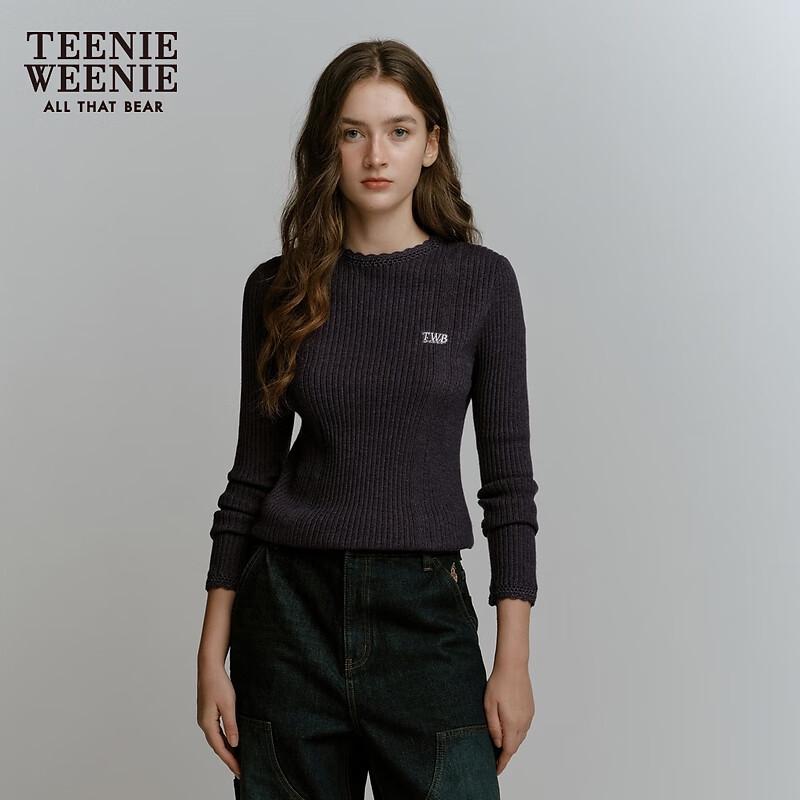 Teenie Weenie Bear Hand-Crocheted Textured Knit Sweater