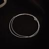 925 Sterling Silver Double-Layer Charm  Bracelet For Women High Quality Hand Bracelets Wedding Jewelry Jewellery Argent 925
