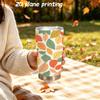 591ml Car Tumbler Autumn maple leaf elements Straw Cup Leakproof Tumbler Portable Tumbler Straight Tumbler Tumbler With Lid