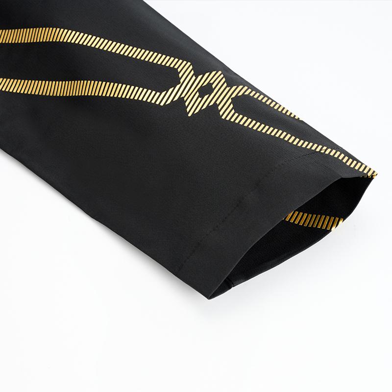 Mizuno Quick-Drying Casual Windproof Lightweight Sports Simple Comfortable Jacket Unisex Jacket Black Gold P2CC23Z909