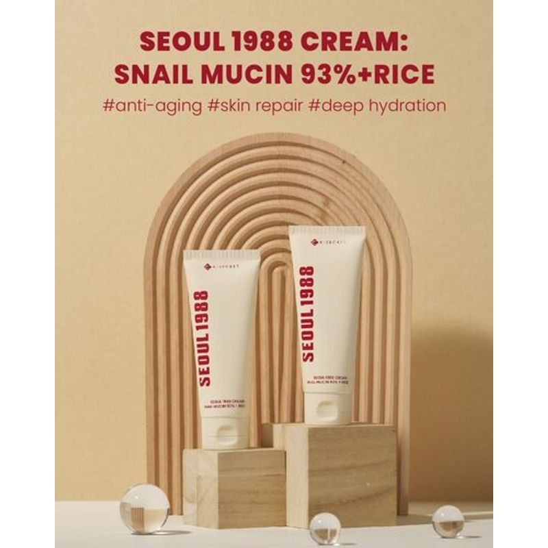 [KSECRET] SEOUL 1988 Cream : Snail Mucin 93% + Rice