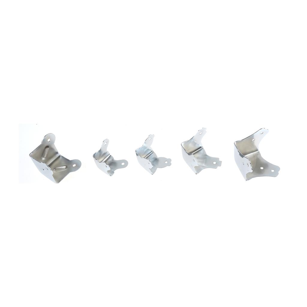 4pcs Air Box Corner Speaker Protector Three-pronged Metal Code Aviation Brackets Triangle Brace Decor Furniture Suitcase Luggage