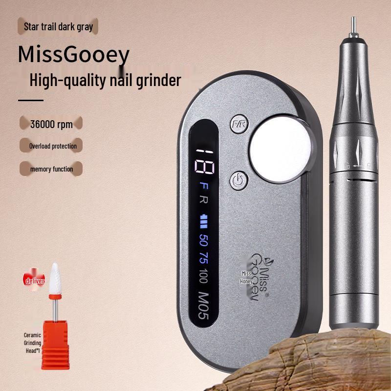 Rechargeable Portable Electric Nail Polisher - Professional Manicure Tool for Nail & Cuticle Removal