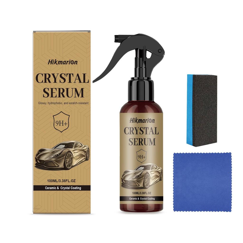 Hikmarion Car Ceramic Coating Kit - Hydrophobic, Stain-Resistant Paint Protection and Polishing Care.