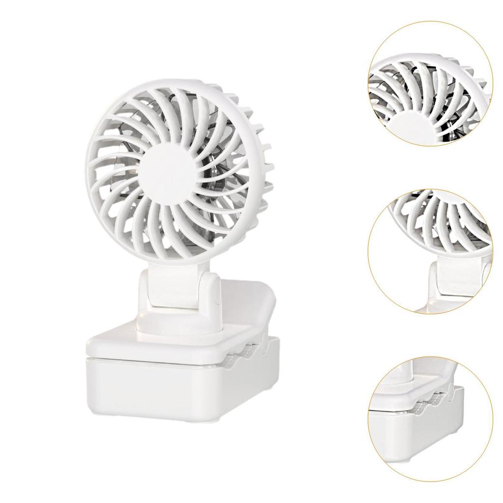 Portable Clip on Fan Mini Personal Desk Fan 3 Speeds Adjustable Strong Wind Small for Office Climbing Dorm Bedroom Hiking