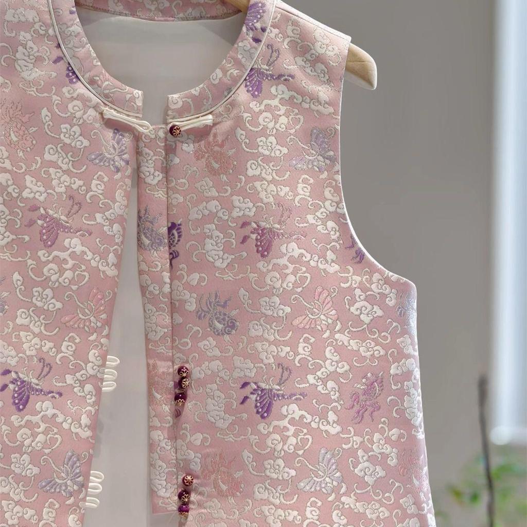 Temperament retro jacquard top vest women's 2025 spring clothes new fashion women's clothing