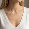 Stainless Steel Gold Color Zircon Flower Long Chain Drop Necklaces for Women Simple Metal Tassel Choker Party Aesthetics Jewelry