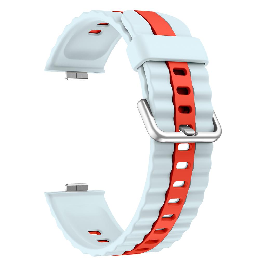KALEBOL Silikonband für Huawei Watch Fit 4 Pro/Fit 4/Fit 3 Zweifarbiges Ersatz-Uhrenarmband
