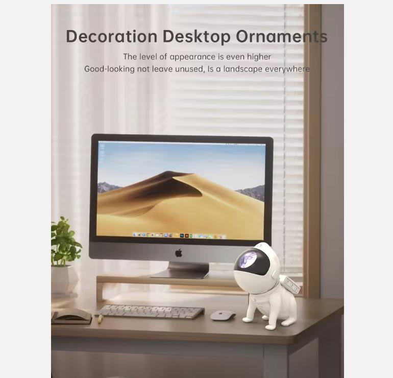 Space Dog Night Light Galaxy Star Astronaut Projector App Nebula Lamps Led Lights For Children Bedroom Decorative Birthday Gift