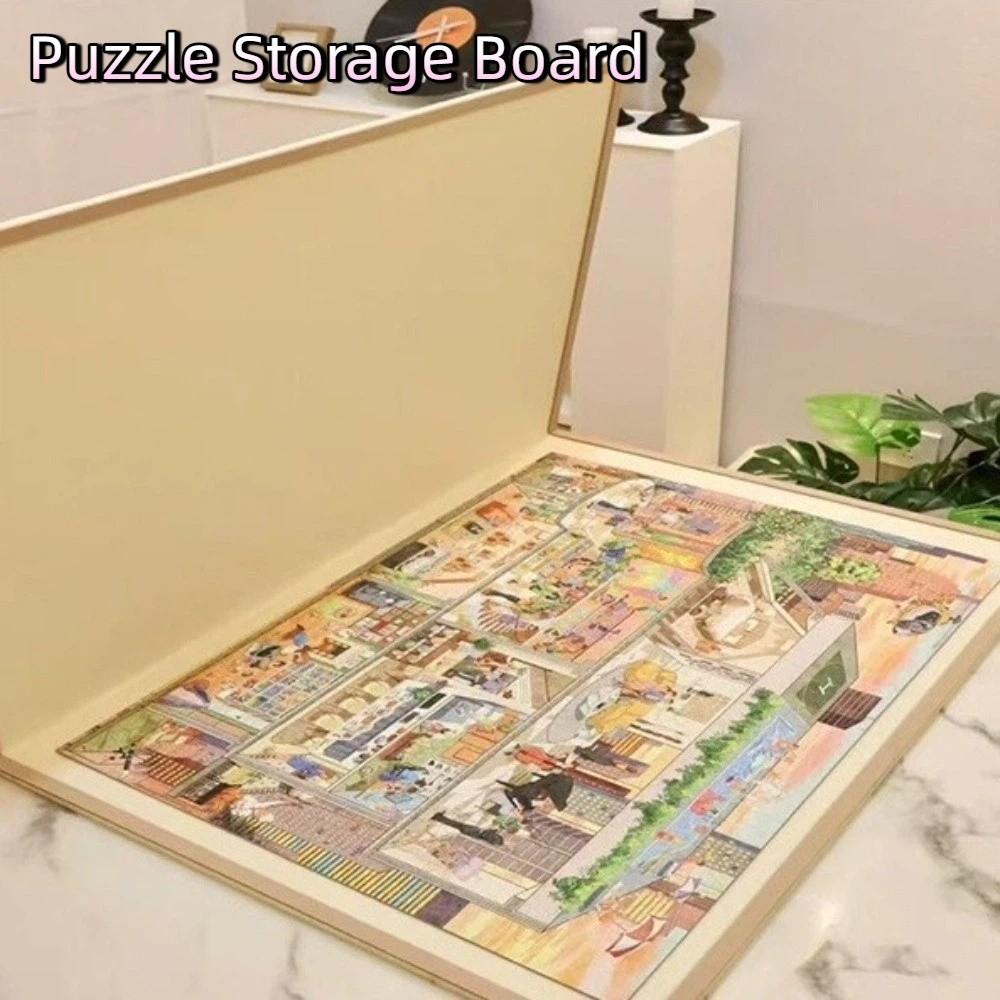 Non-Slip Puzzle Non-Slip Backing Felt Surface Jigsaw Puzzle Table  Puzzle Building
