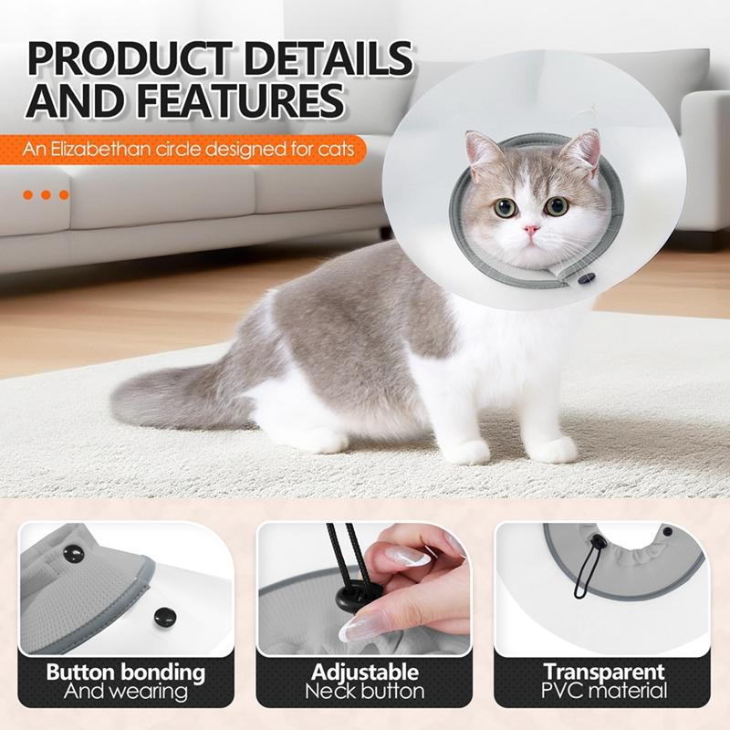 Macska Elizabeth gallérharapásgátló nyalogatásgátló gallér kölyökkutya vízálló kúp gallér