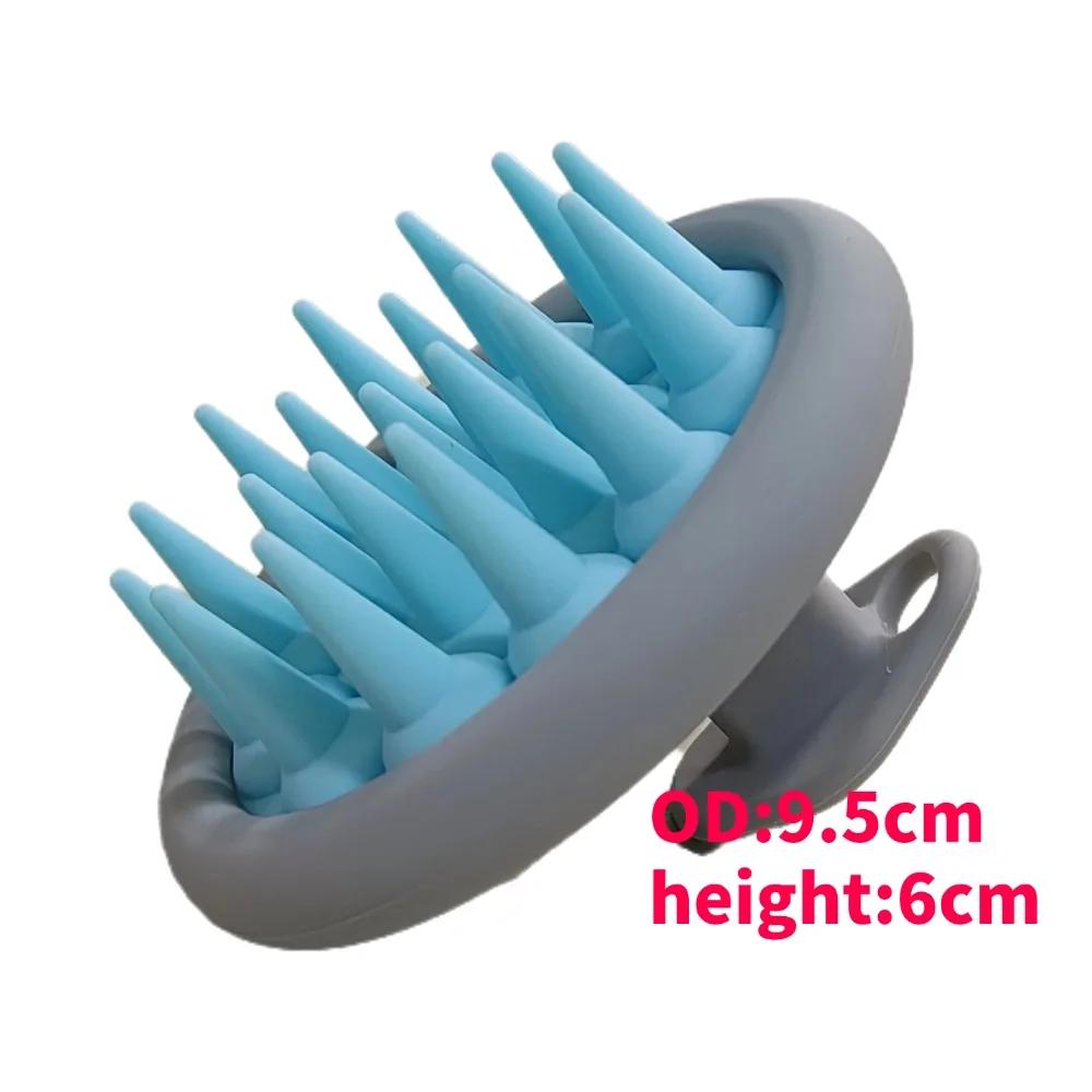 Silicone Shampoo Brush Hair Massager body scrubber Head Scalp Massage Comb Body Massage scrubber Bath Salon Hairdressing Tools