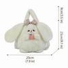 Fashion Cartoon Rabbit Shoulder Bag Soft Fluffy Large Capacity Crossbody Bag Lightweight Handbag Women Girl Accessories