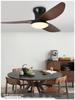 Nordic Style High-Wind Straight-Blade Ceiling Fan Light for Bedroom
