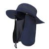 Spring and summer sunscreen cap, purple line, breathable big edge, sunshade protective bucket hat, mountaineering, cycling, fishing hat
