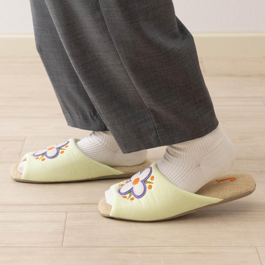 Hokomomola Senko Salmon Approximately 47147 Slippers, 22-24cm, Red,