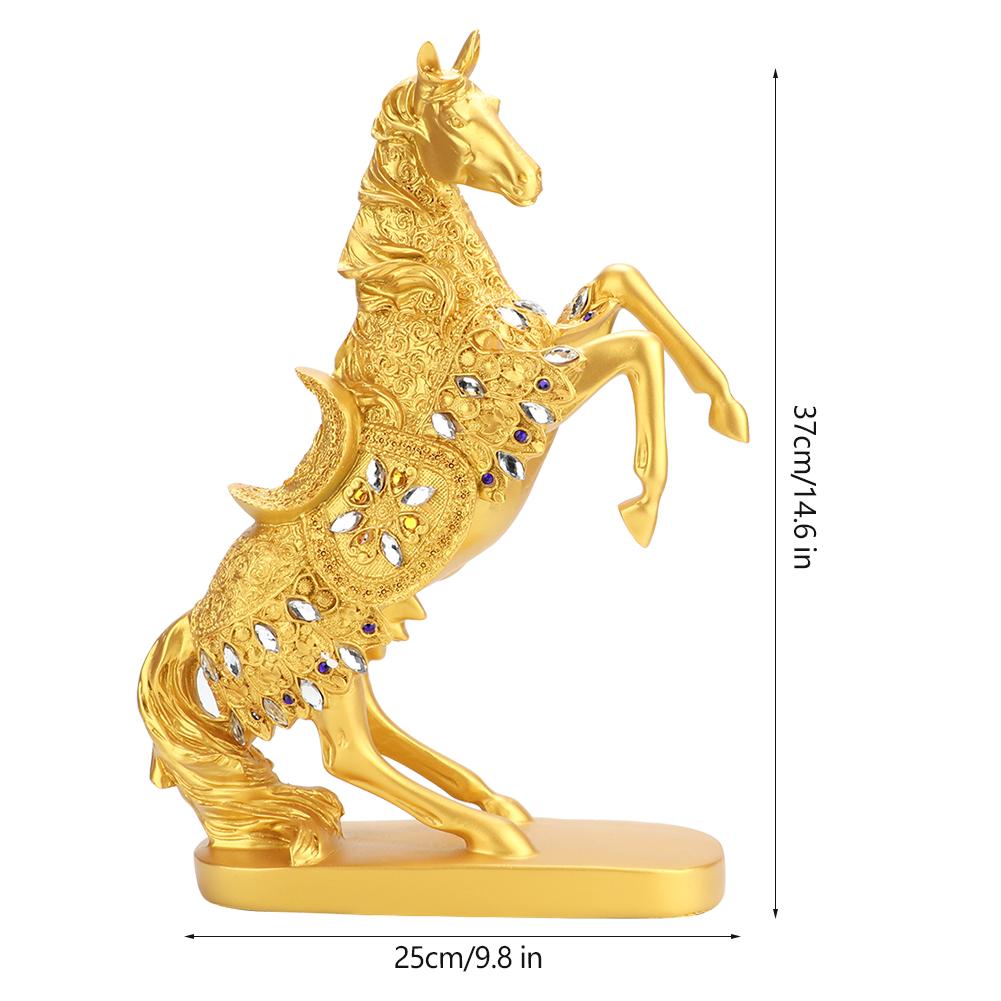 European Style Retro Horse Craft Statue Home Office Bar Decoration Ornament Birthday Gift