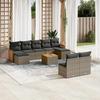 VidaXL Garden Lounge Set with Cushions 10 Pcs, Patio Sofas, Patio Furniture Set, Outdoor Furniture, Grey 3228062