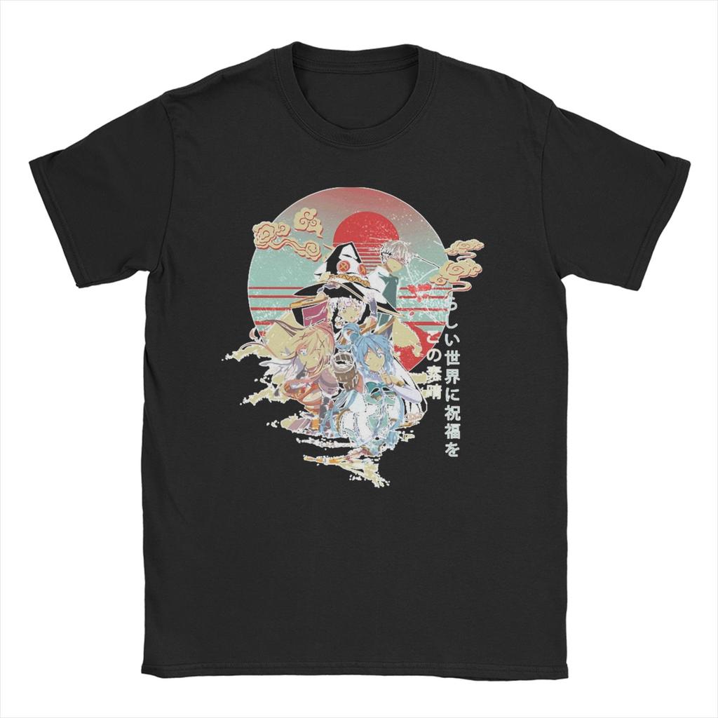 Konosuba Getting Arrested Meme Anime Video Game TShirt for Unisex WOMEN Cotton T Shirt Short Sleeve Tees Birthday Present Tops