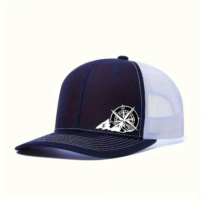 Unisex Compass Mountain Embroidery Hip-hop Hats Spring Autumn Outdoor Adjustable Casual Baseball Caps Sunscreen Hat