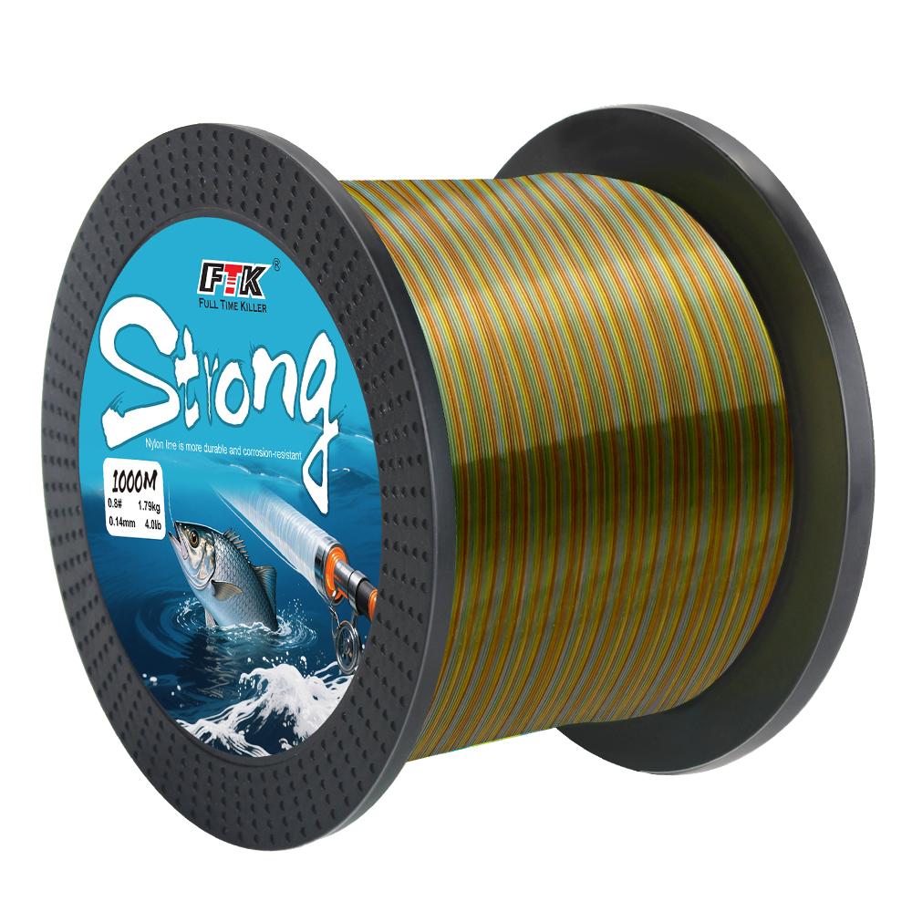 1000M Fluorocarbon Coating Fishing Line 0.14mm-0.50mm 4.0LB-24.5LB Carbon Fiber Leader Line Fishing Lure Wire Sinking Line Japan