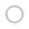 Nabest Platinum Plated   CopperLad Grown Diamond Rings Full VVS1 D 3EX Moissanite Wedding Band for Women Jewelry