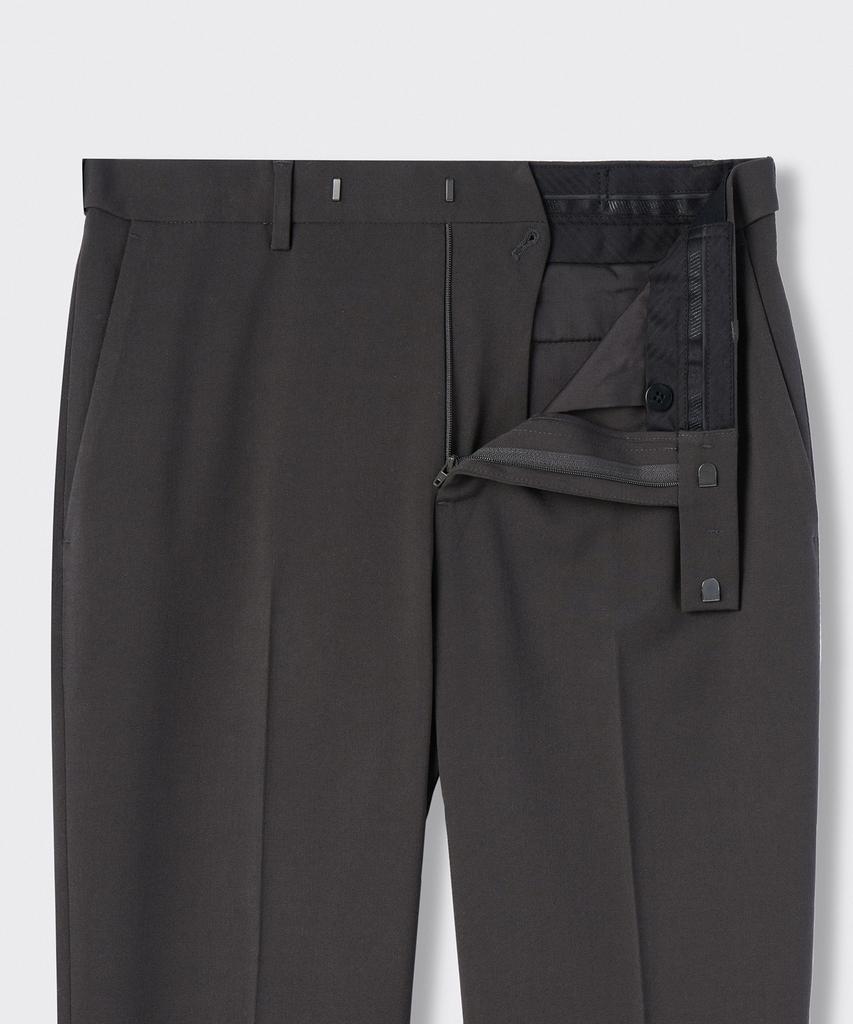 MUSINSA STANDARD Flare Hidden Banding Slacks [Gunmetal]