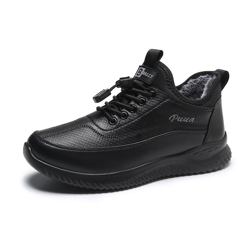 

Old Beijing cloth shoes winter men s cotton shoes thickened warm and comfortable dad sports shoes flat bottom non-slip middle-aged and elderly 44