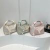 Elegant New Chinese Style Handbag For 2024 Fashionable Floral Fabric Bag In Pink Blue White
