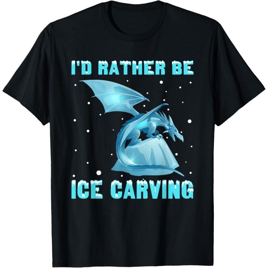 

Ice-Carving I d Rather Be Ice Carving Ice Sculpture T-Shirt XXXXXL чорний
