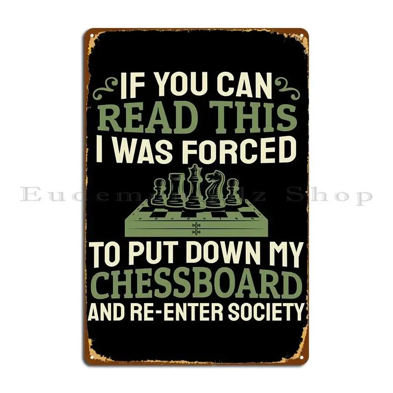 Chess Metal Signs Wall Mural Pub Living Room Personalized Kitchen Tin Sign Poster 20x30cm（7.8x11.8inch）