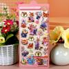 4pcs Zootopia 3d Embossed Crystal Sticker Blind Box Diy Mobile Phone Case Decoration Student Stationery Handbook Sticker Gift