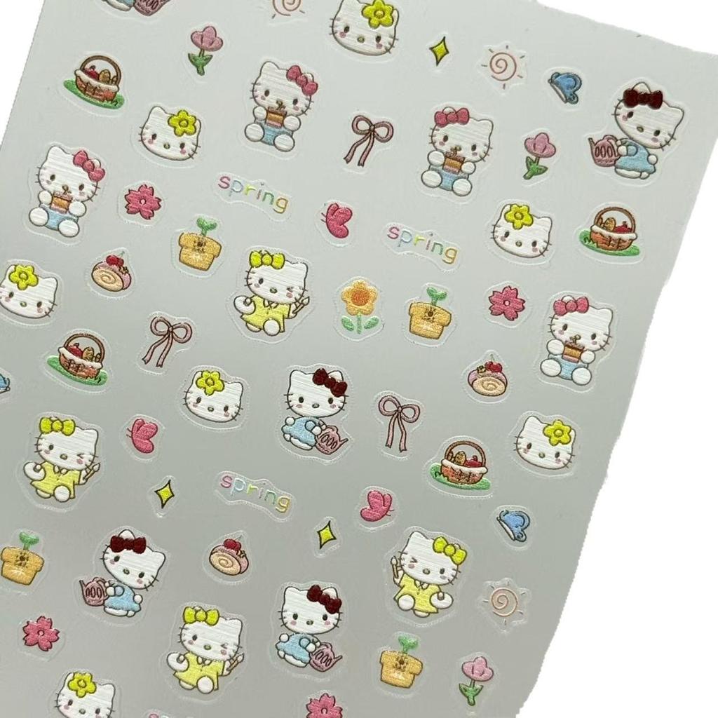 Hello Kitty letní samolepky na nehty - Plná sada pro kutily