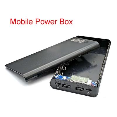 Kendin Yap Powerbank 18650 Pil Kutusu Powerbank Pil Saklama Kutusu Powerbank Kutusu Şarj Cihazı Kabuk Kılıfı 8*18650 Mikro Tip-c Arayüzü