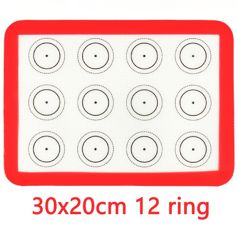 Silikon Macaron Bakeunderlag for Bakeformer Macaroon Bakverk Kakebaking Profesjonell Kvalitet Non-stick