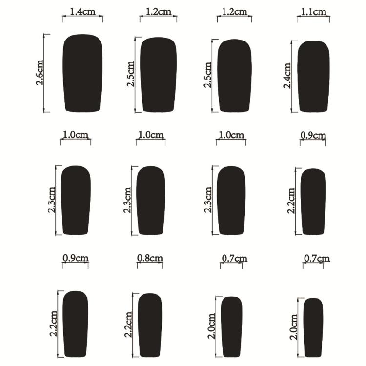 Square French Tips Fake Nail Glues On Nail Stick On Nail Flower Press On Nail Artificial False Nail for Womens Girls