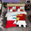 Set Biancheria da Letto Cristiano Ronaldo 3 Pezzi Morbido Set Copripiumino con Federe Set Decorazione Camera da Letto per la Casa