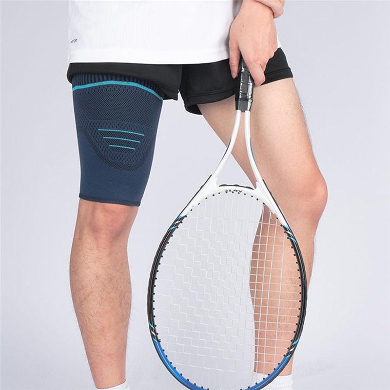 1Pair Thigh Compression Sleeve, Hamstring Compression Sleeve for Quad Pain Relief & Recovery,Thigh Support Protector Muscle