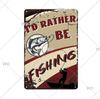 Funny Fishing Metal Tin Sign Retro Vintage Plaque Metal Poster Go Fishing Lover Gift Plate For Men Cave Fishing Home Wall Decor
