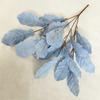 Leaves Flocking Cloth Wedding Bouquet Photography Styling Props Decor Home