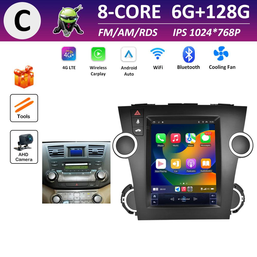 Android Intelligent System for Toyota Highlander 2009 2010 2011 2012 - 2014 GPS Navigation WIFI IPS Touch Screen Auto Tools WIFI