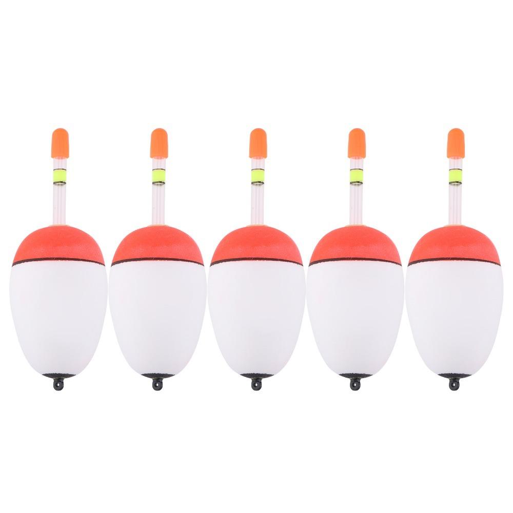 5PCS EVA Foam Fishing Slip Bobbers Long-range Casting Multiple Specifications Fish Floats Lightweight Lightwieght